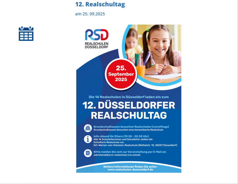 12. Realschultag am 25. 09.2025